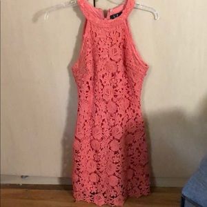 Lulus Small Salmon Dress. worn once for a wedding